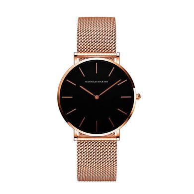 Зображення з Жіночий годинник Hannah Martin rose gold mesh black