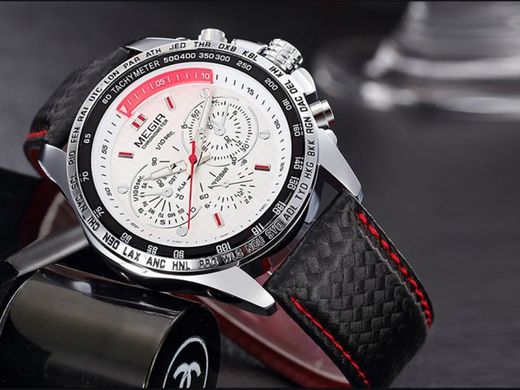 Зображення з Чоловічий годинник Megir Sport Chrono White