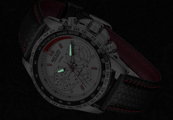 Зображення з Чоловічий годинник Megir Sport Chrono White