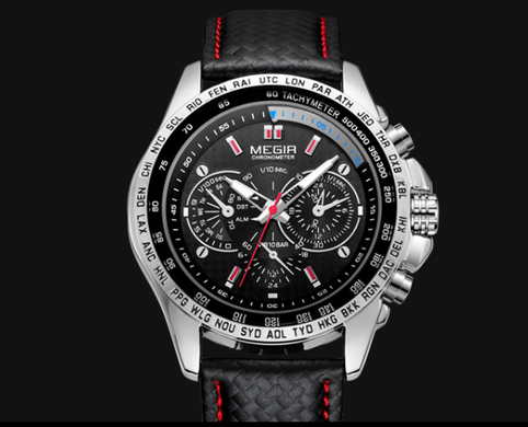 Зображення з Чоловічий годинник Megir Sport Chrono Black