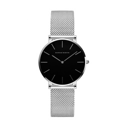 Зображення з Жіночий годинник Hannah Martin silver mesh black