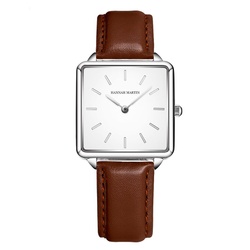 Зображення з Жіночий годинник Hannah Martin square brown/silver